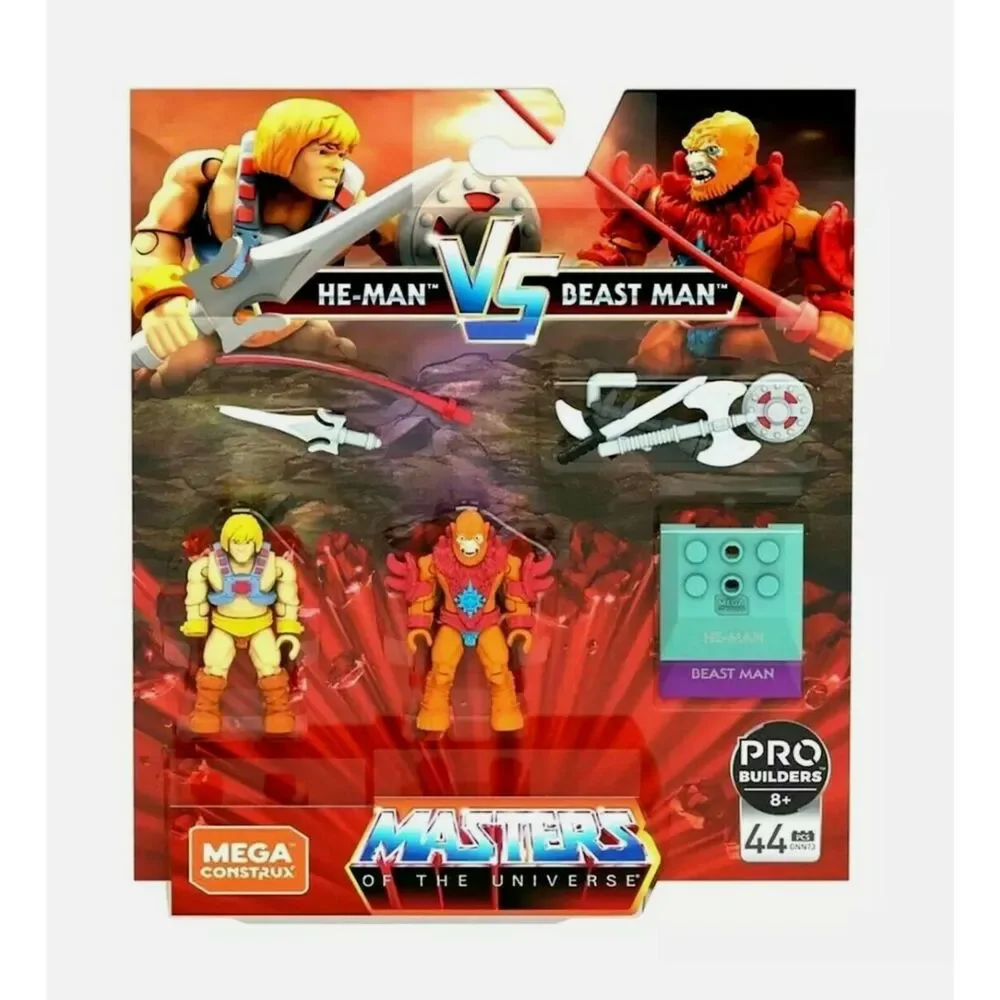 Mega Construx Masters Of The Universe He-Man vs Beast Man NEW MOTU BLOKS LEGO